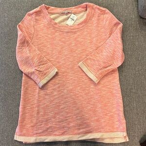 GAP pink heathered top